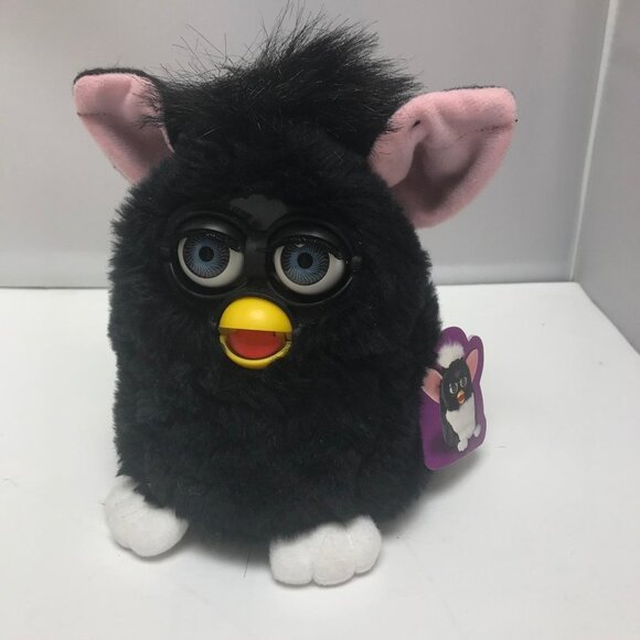 Tiger Electronics Other - 1998 VTG Tiger Electronics Furby All-Black Blue Eyes Robotic Pet Toy 70-800